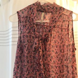 Paper crane tie blouse